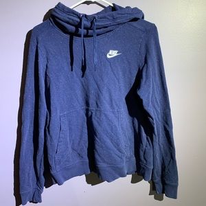 Navy blue loose nike hoodie